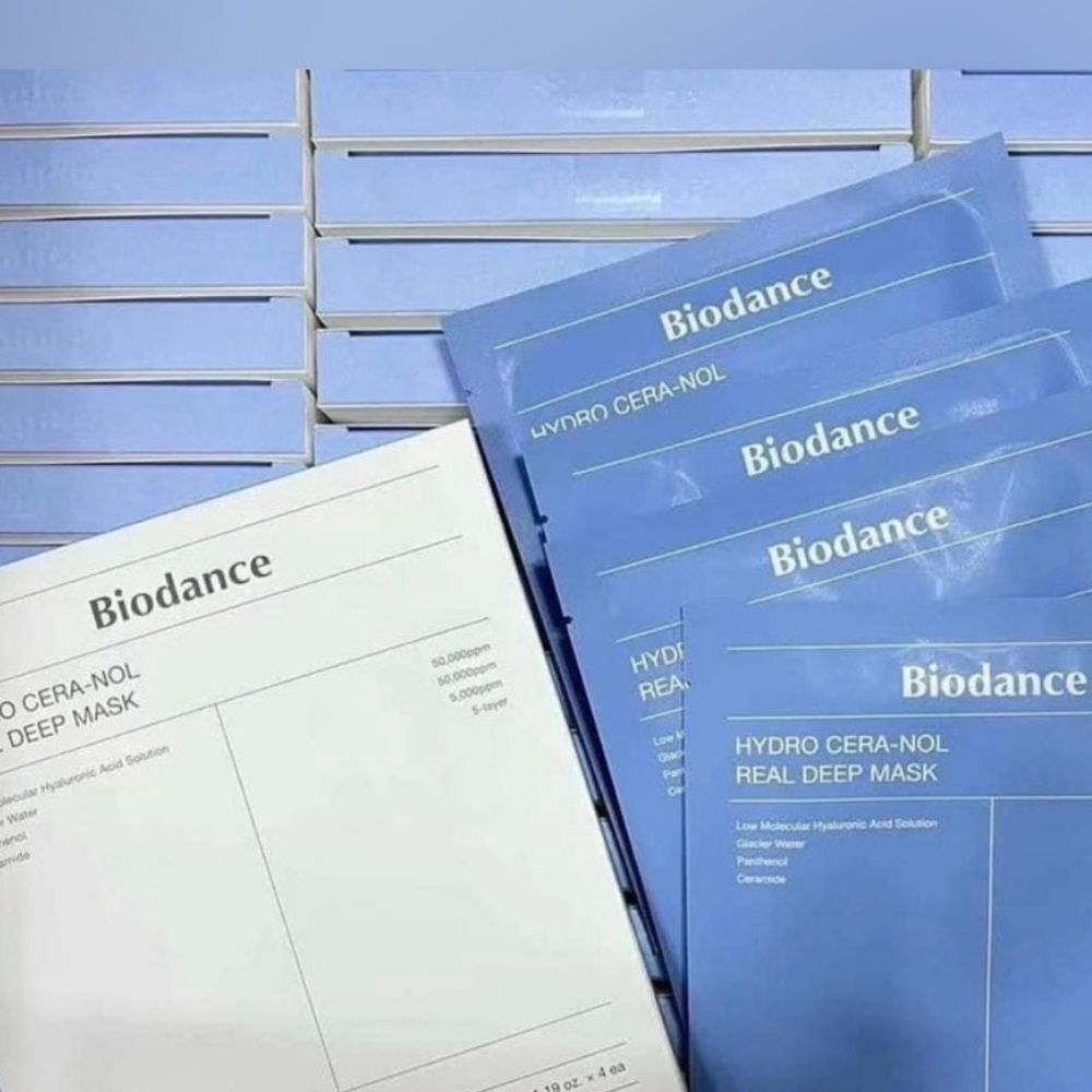 BIODANCE Hydro Cera-Nol Real Deep Mask 34g X 4ea Soothing, Nourishing K-Beauty